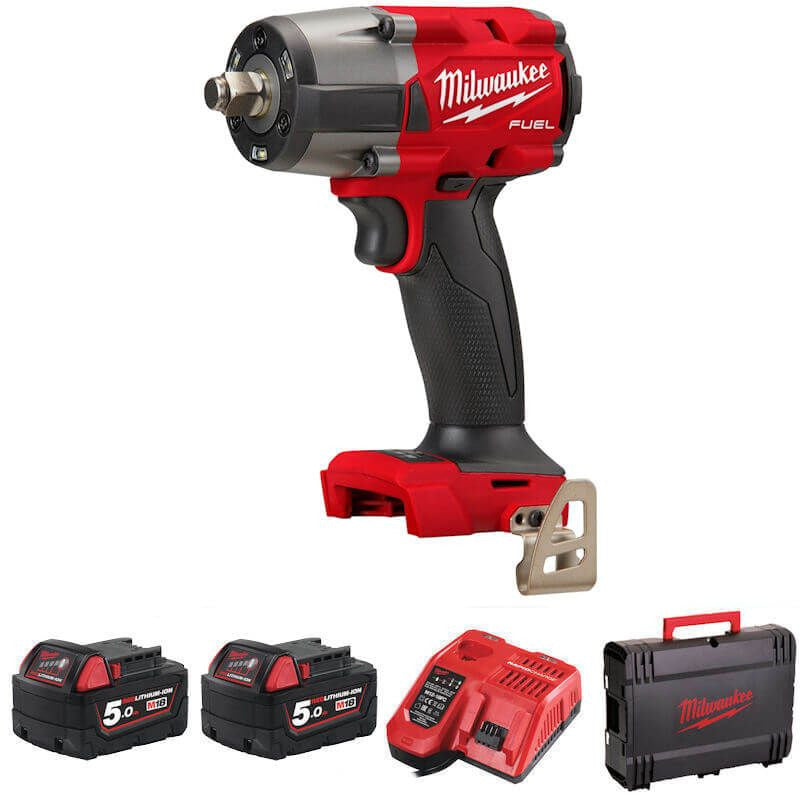 Milwaukee M18 Gen 2 1/2'' Mid-Torque Compact Impact Wrench - Kit