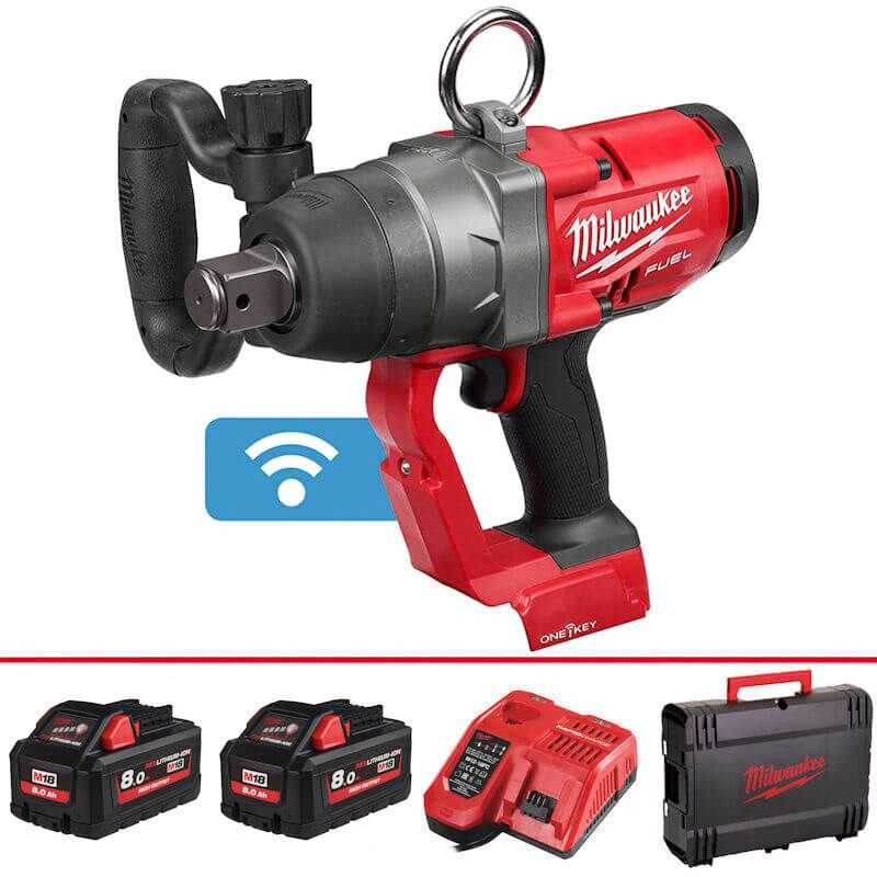 Milwaukee M18 One-Key 1in Dr High Torque Impact Wrench - Kit