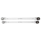K Tool 2pc 90Tooth Double Box Metric Universal Spline Spanners