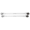 K Tool 2pc 90Tooth Double Box Metric Universal Spline Spanners