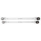 K Tool 2pc 90Tooth Double Box Metric Universal Spline Spanners
