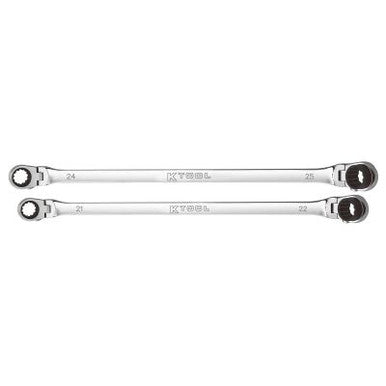 K Tool 2pc 90Tooth Double Box Metric Universal Spline Spanners