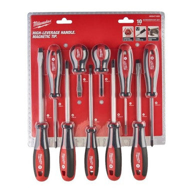 Milwaukee Tri-lobe Screwdriver Set 3 - 10pc 4932471808