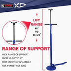 K Tool 3/4 Ton Underhoist Stand with Pedal