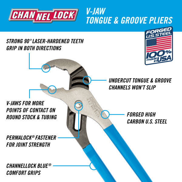 Channellock Curved Jaw 12in
