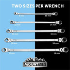 Mountain 5pc Metric Double Box Spanner Set
