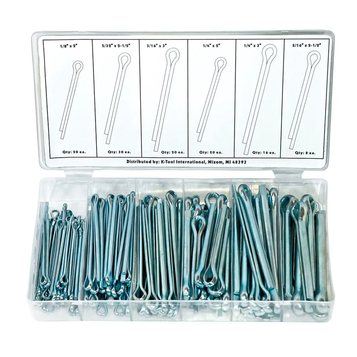 K Tool Cotter Pin 144 Piece Assortment