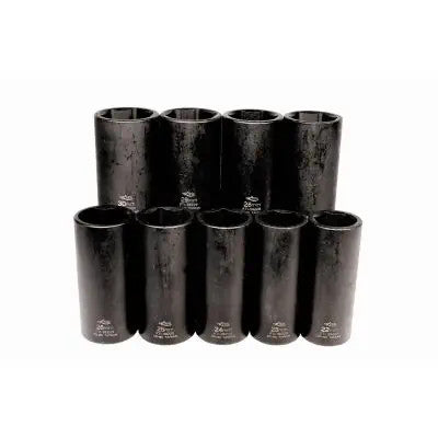 K Tool Socket Set Deep Impact 1/2 Dr 6 Point Mtr 22-30mm 9Pc