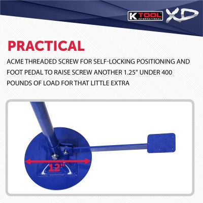 K Tool 3/4 Ton Underhoist Stand with Pedal