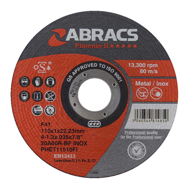 Abracs Phoenix II 100 x1 x 10mm Thin Cutting Disc 50pc
