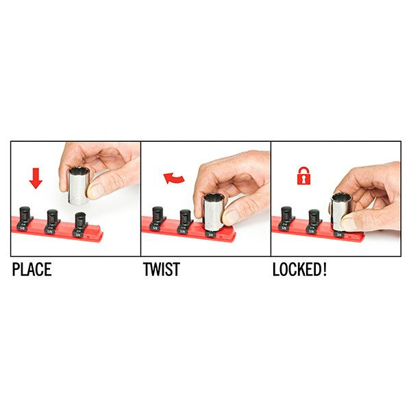 Ernst DuraPro Twist Lock Socket Rail 1/4, 18in