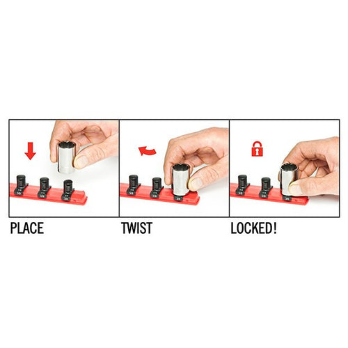 Ernst DuraPro Twist Lock Socket Rail 1/4, 18in