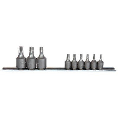 K Tool Internal 1/4 & 3/8 Torx Sockets T10-T50 9pc