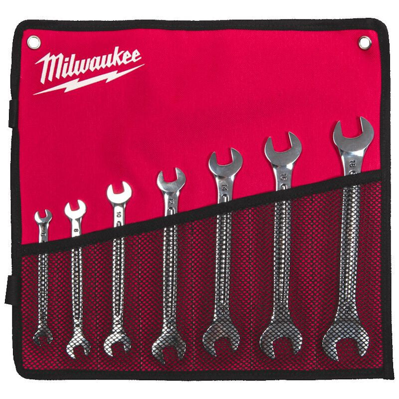 Milwaukee Double Open End Spanner Set - 7pc