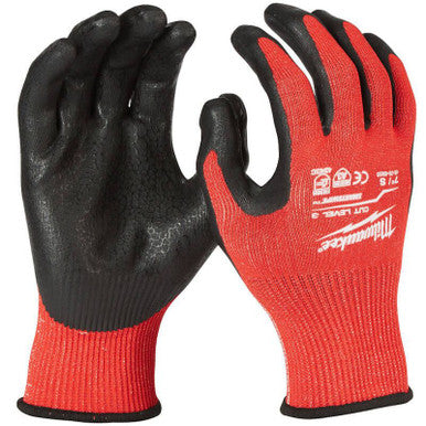 Milwaukee Cut Gloves Level 3 Dipped Resistant - Medium