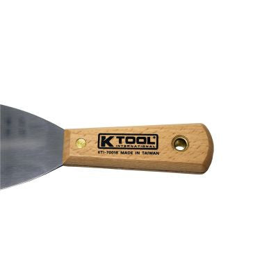 K Tool Scraper Knife Set with Wooden Handle 4pc
