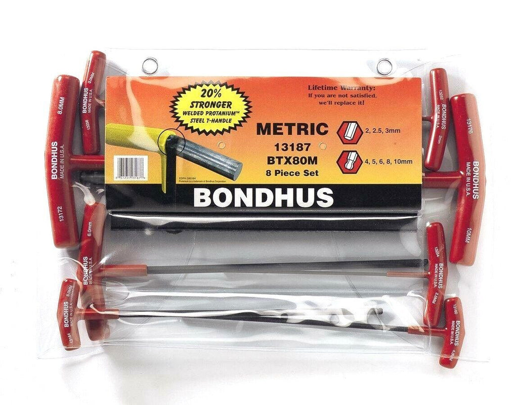Bondhus Ball End T-Handle Set 2.5-10mm