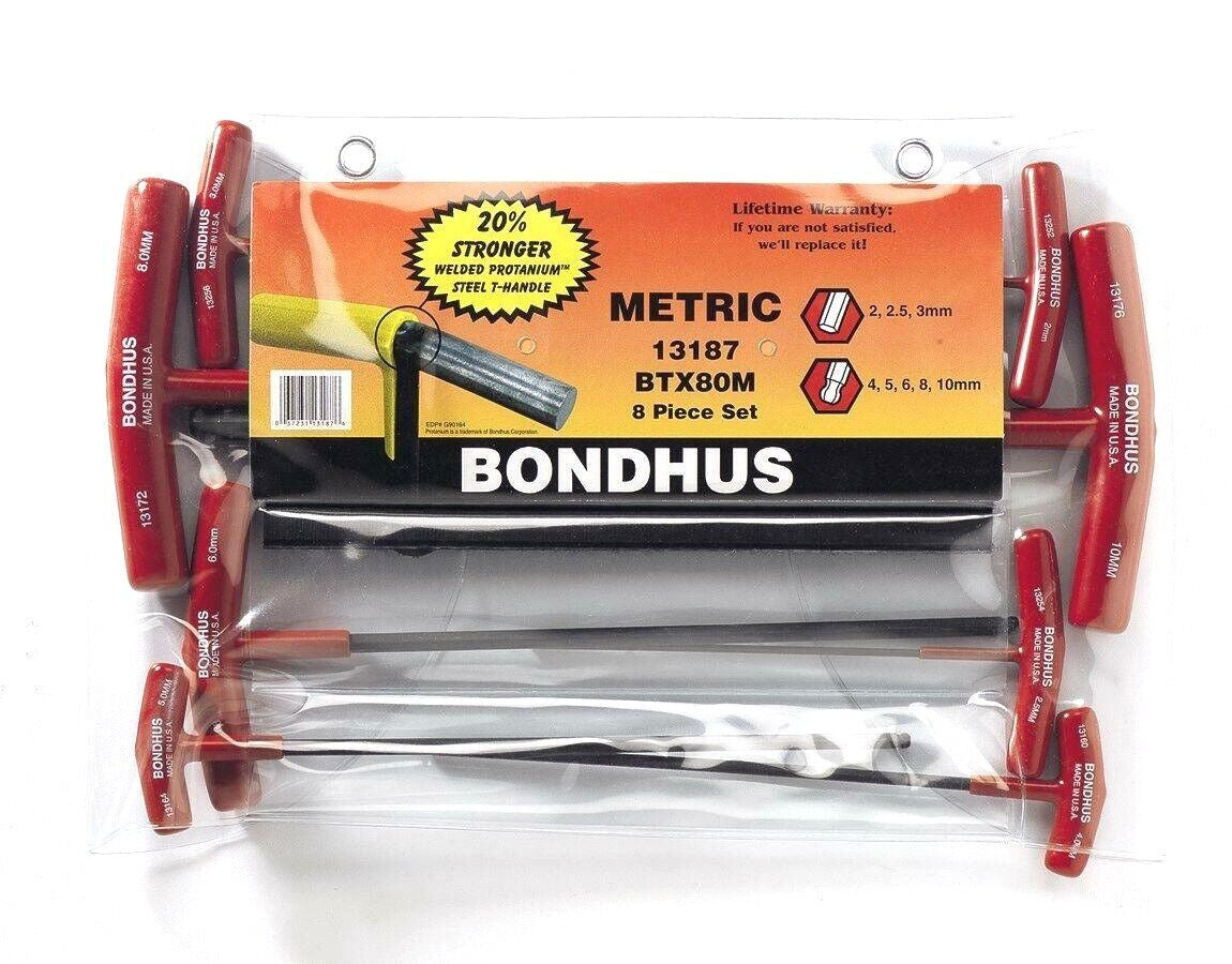 Bondhus Ball End T-Handle Set 2.5-10mm