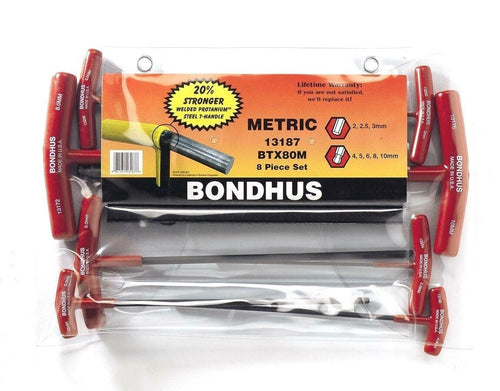 Bondhus Ball End T-Handle Set 2.5-10mm