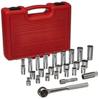 K Tool Socket Set 3/8 Dr 6 Point Metric 8-21mm 26Pc