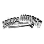 K Tool Socket Set 3/8 Dr 6 Point Metric 8-21mm 26Pc