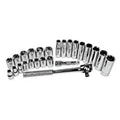 K Tool Socket Set 3/8 Dr 6 Point Metric 8-21mm 26Pc