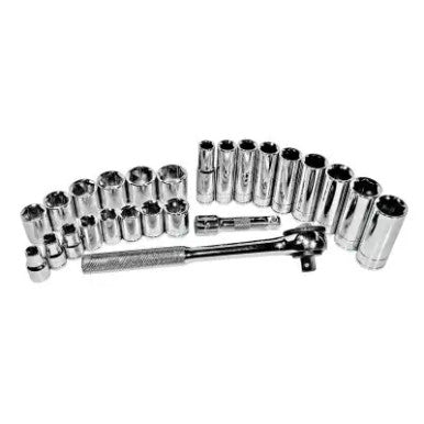 K Tool Socket Set 3/8 Dr 6 Point Metric 8-21mm 26Pc