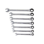 K Tool 7pc Ratcheting Metric Spanner Set