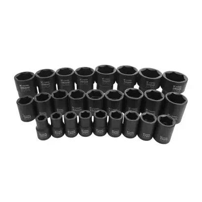 K Tool 26pc Impact Standard Metric Socket Set 1/2 Drive
