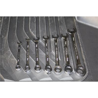K Tool 7pc Ratcheting Metric Spanner Set
